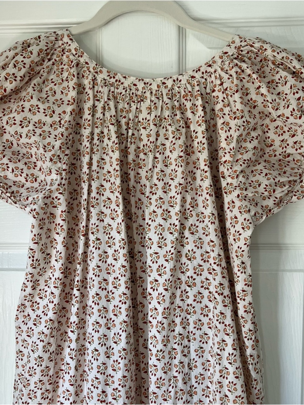 Doen Floral Cotton Belted Midi Dress - Picture 6 of 7